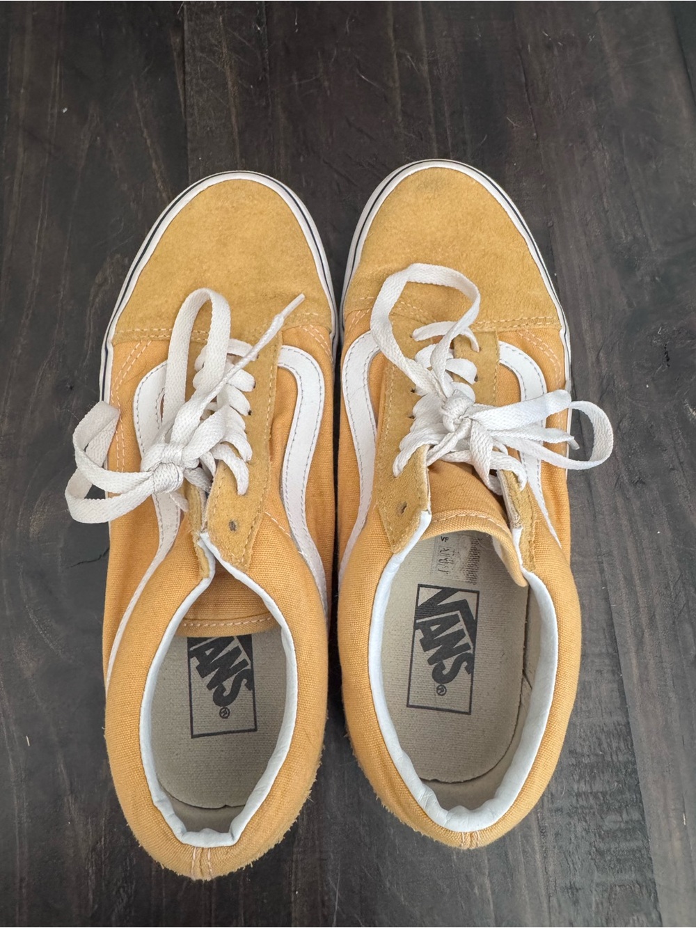 Vans Old Skool Sneakers in Mustard Yellow with White Stripe